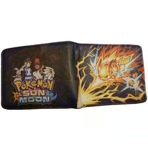 Pikachu Sun & Moon Bifold Wallet Pokémon Anime Card Holder